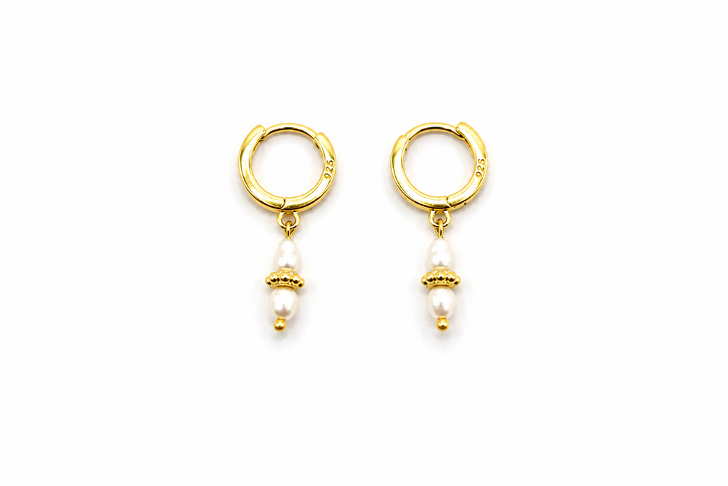 Talia Pearl Hoops