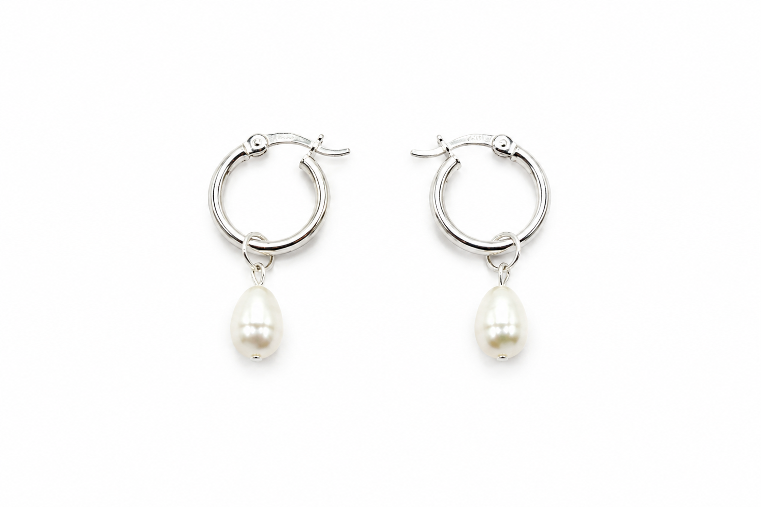 Ciel pearl hoops