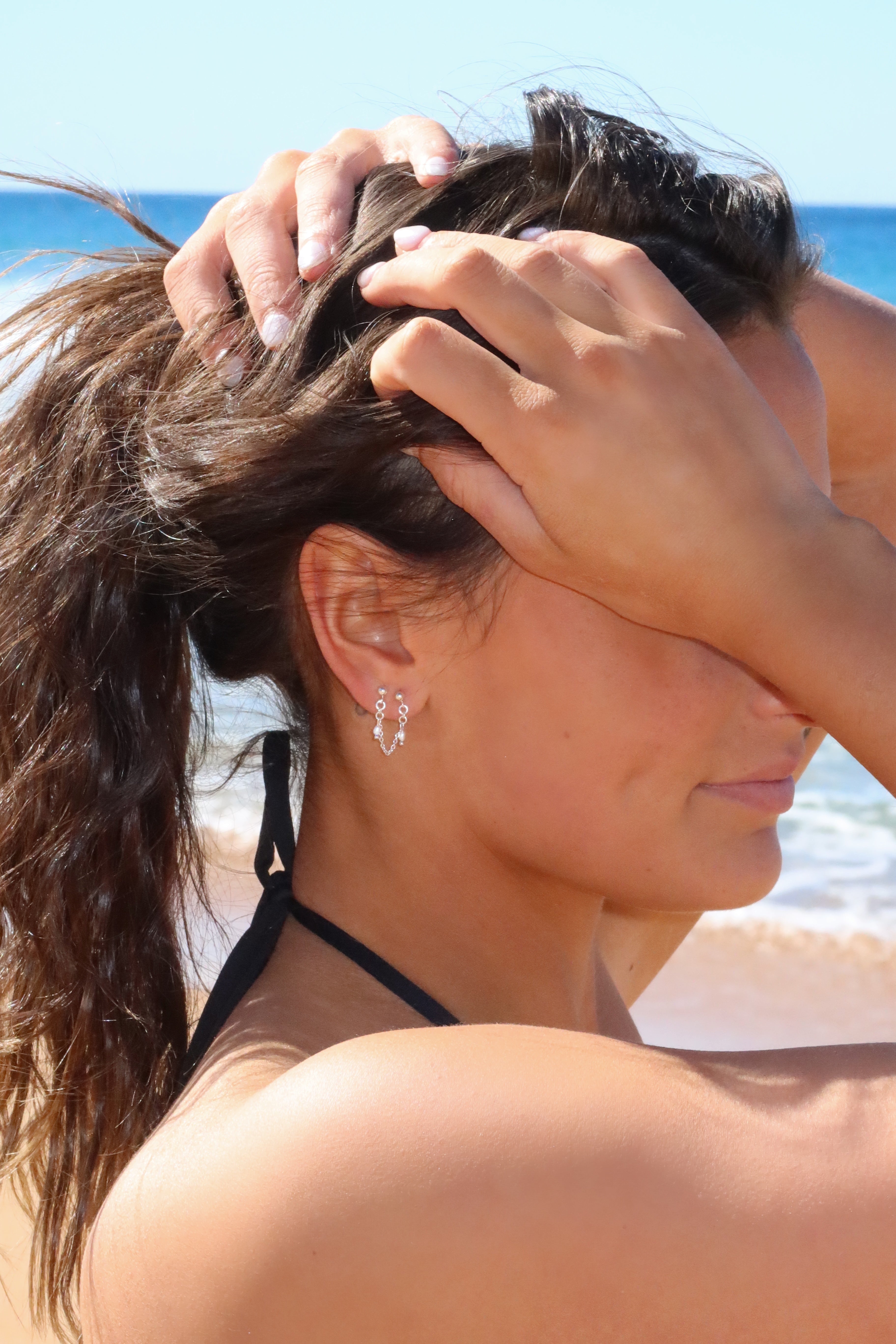 Delilah Pearl Drop Studs