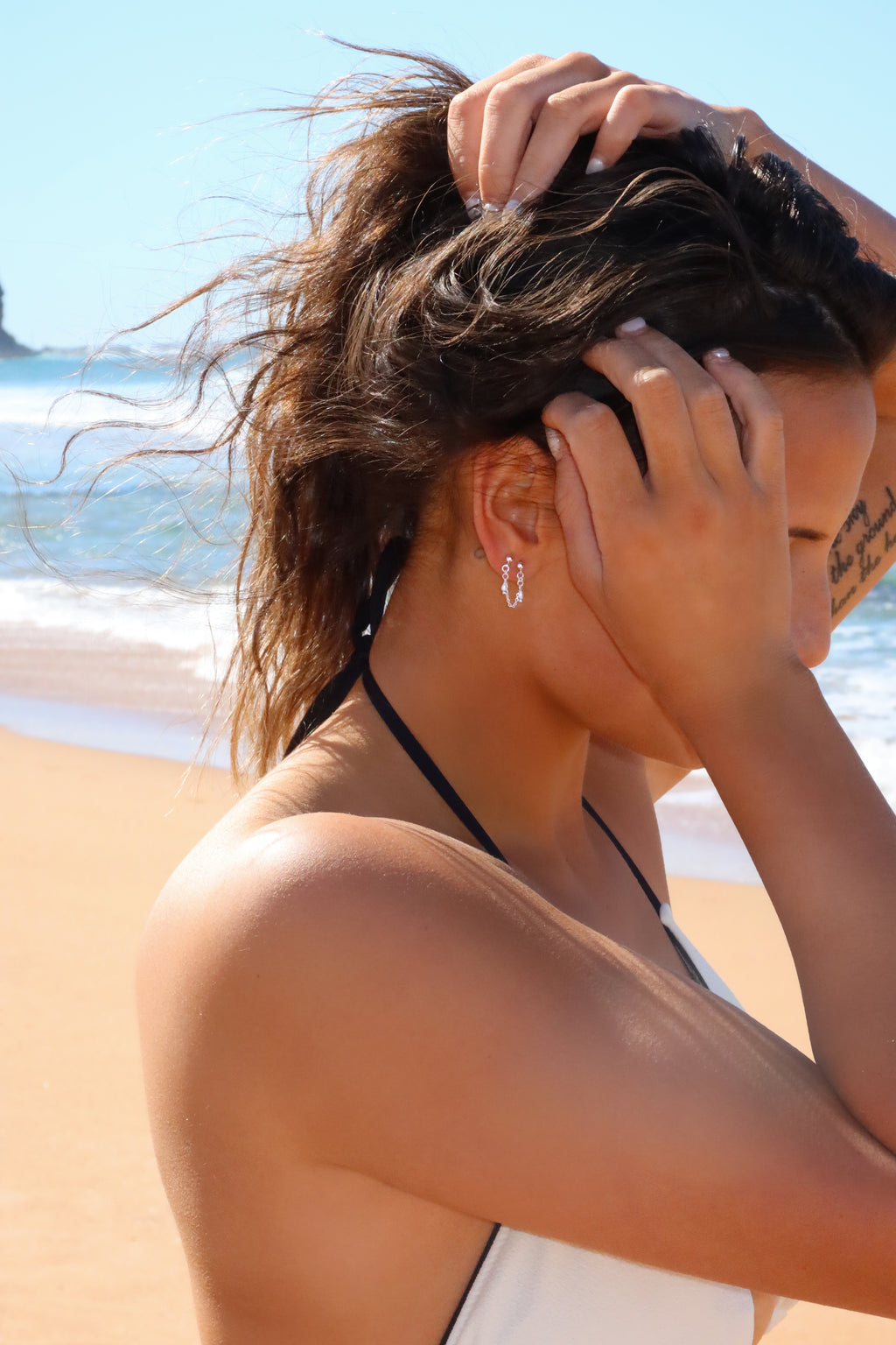 Delilah Pearl Drop Studs