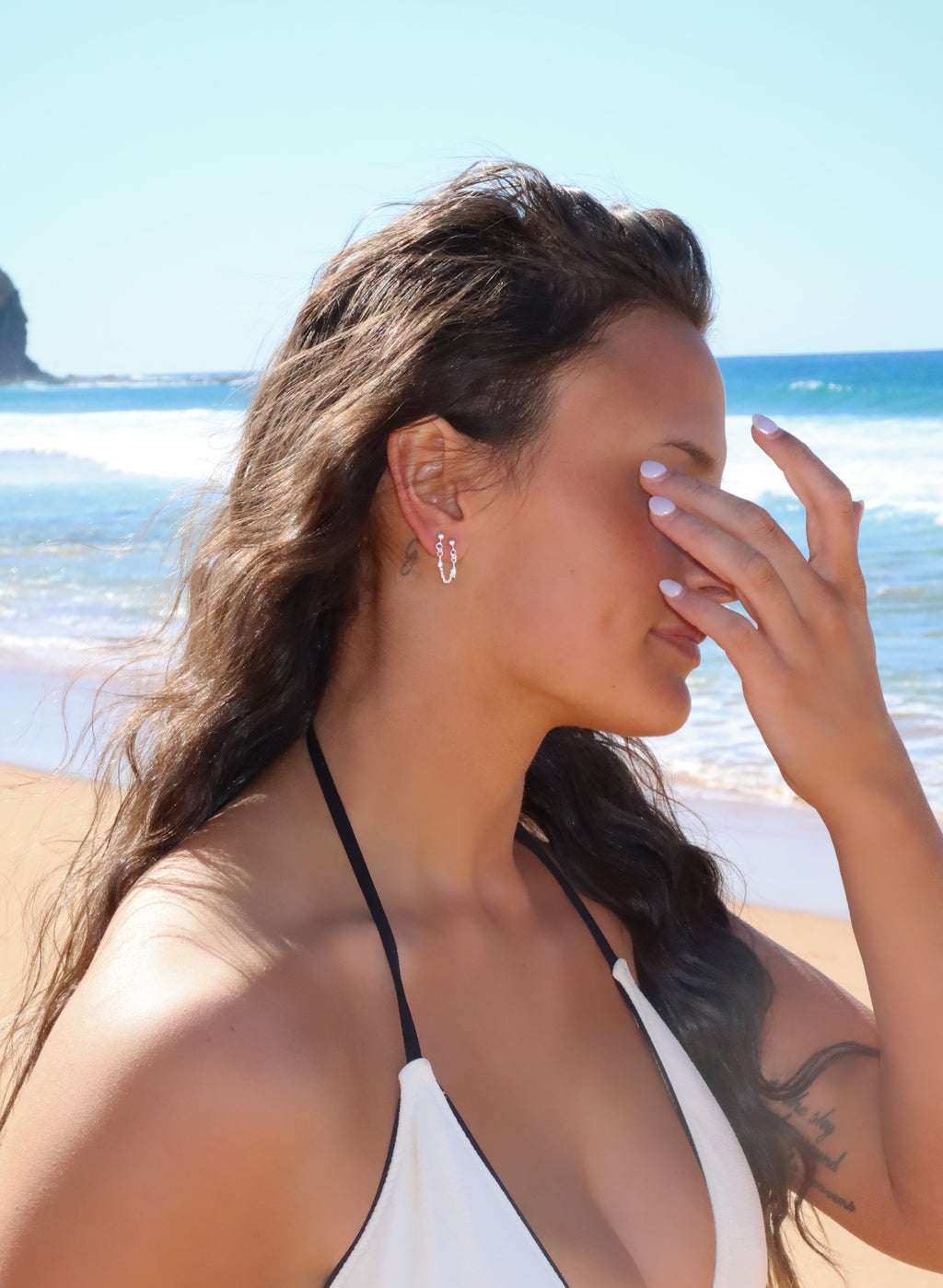 Delilah Pearl Drop Studs