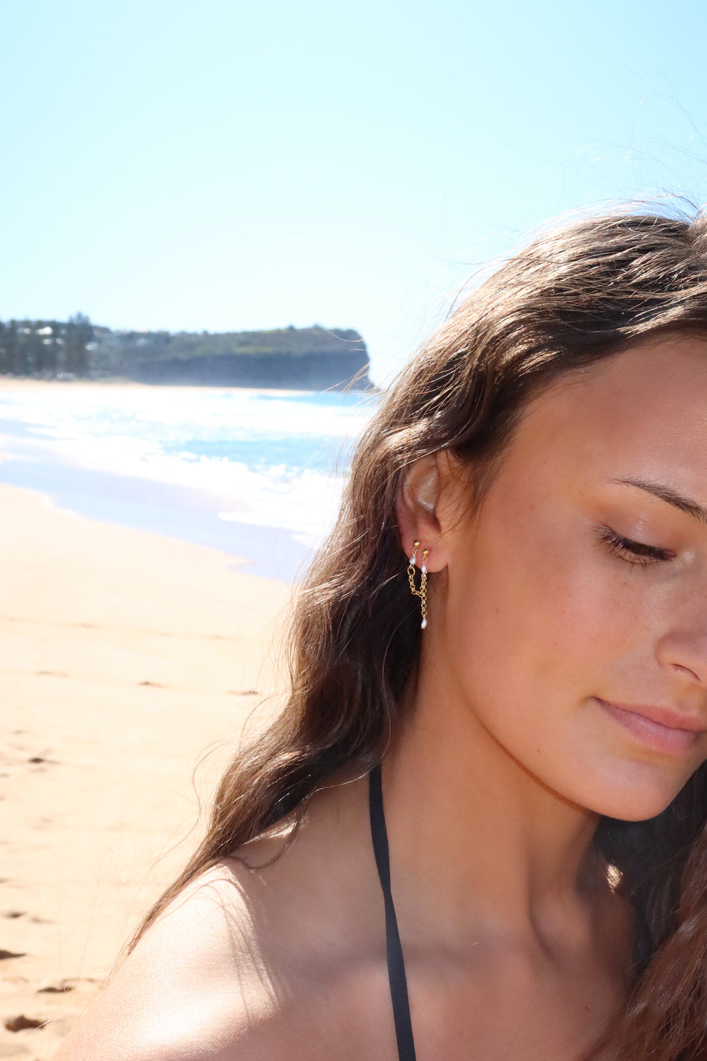 Marie Pearl Drop Studs