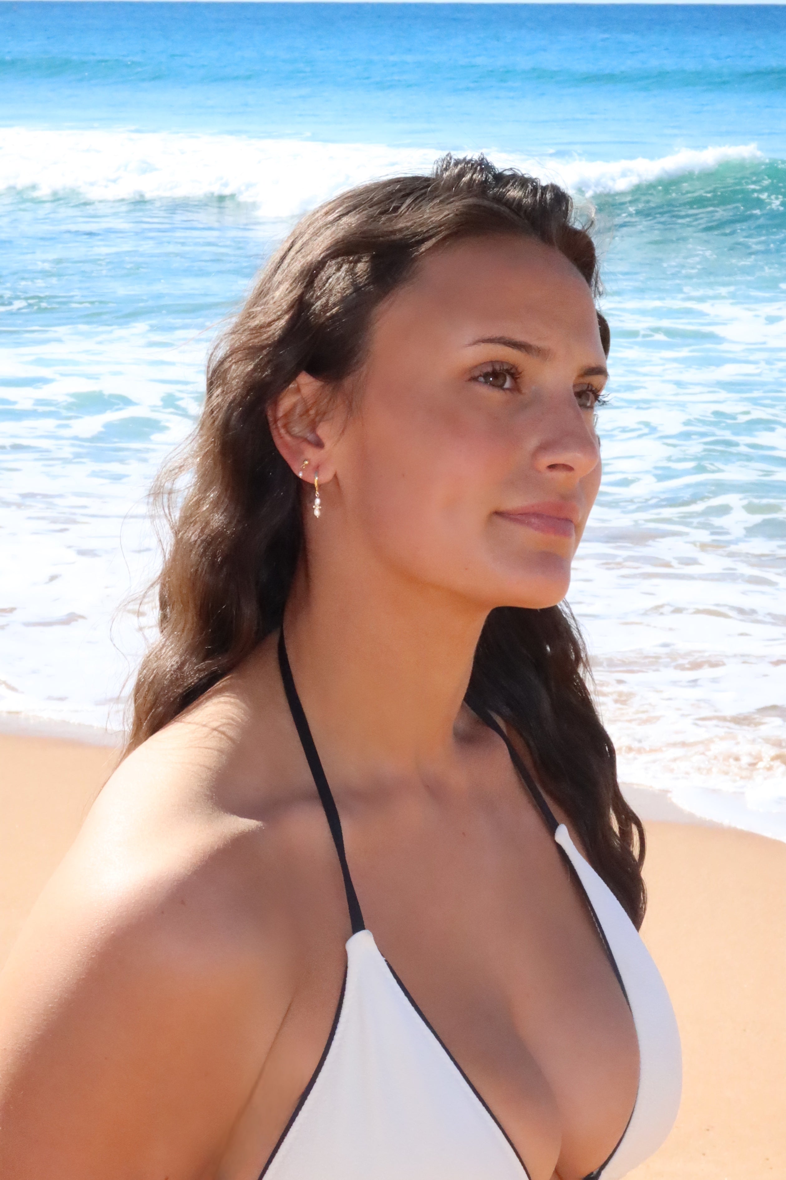 Talia Pearl Hoops